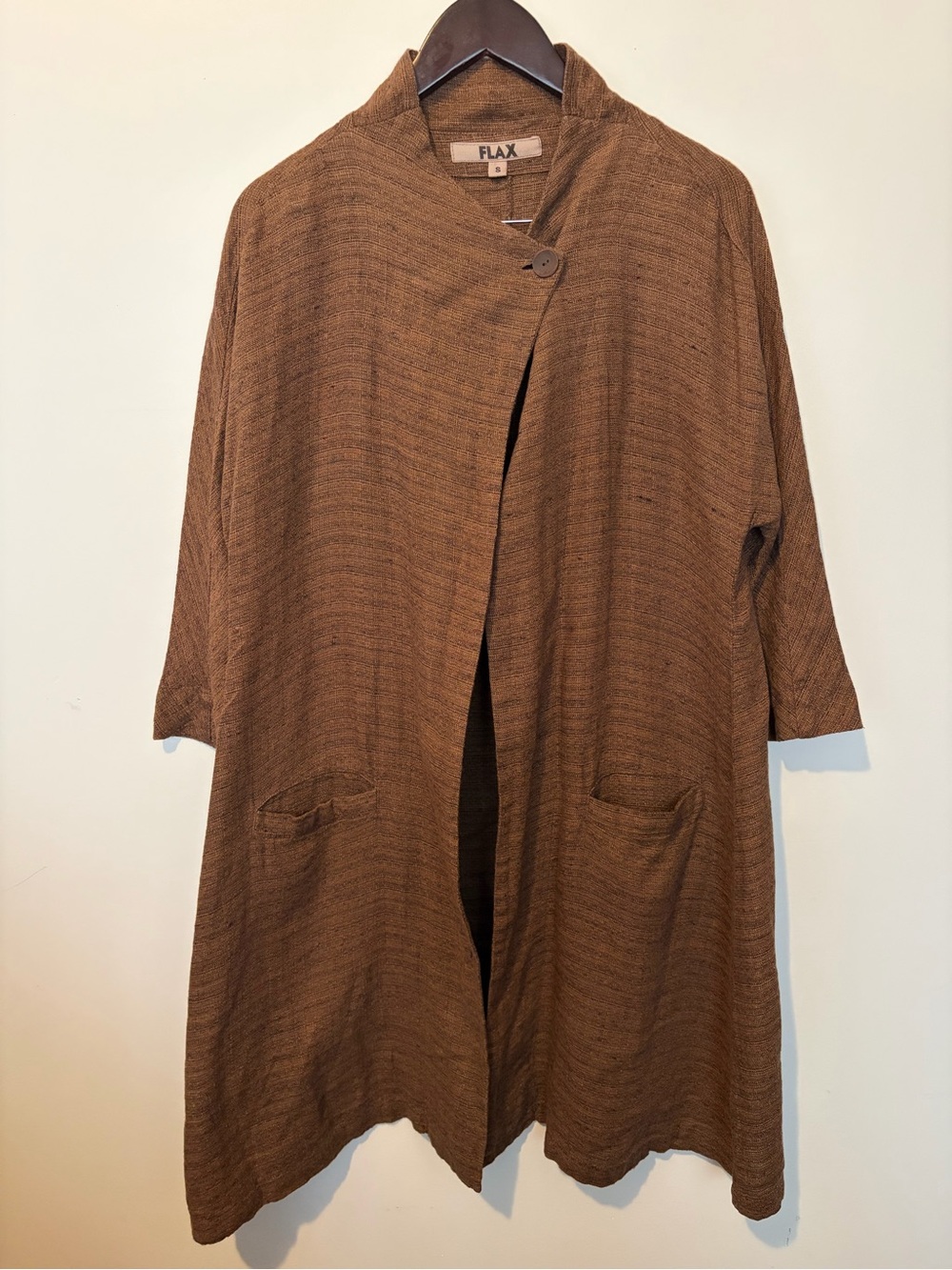 FLAX 100% Linen Brown Jacket & Dress - Small
